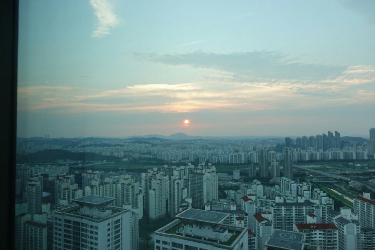  서울 도심 일몰 관찰