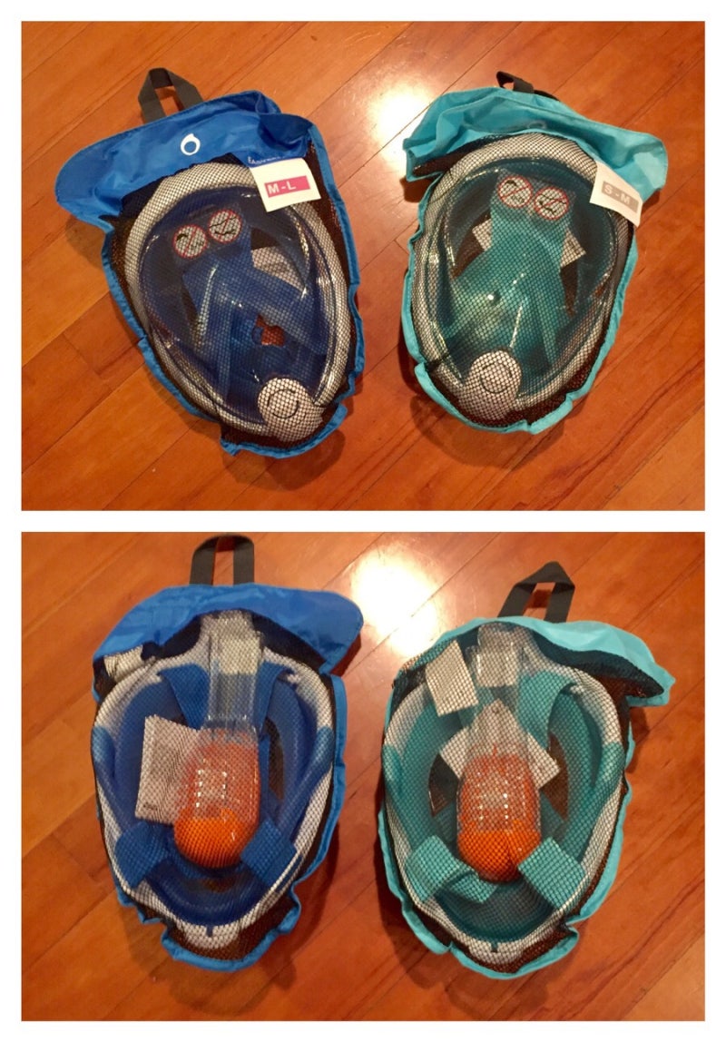 스노쿨링 풀페이스 마스크 비교: 데카트론 수베아/트리보드 이지브레스 선택. : 네이버 블로그