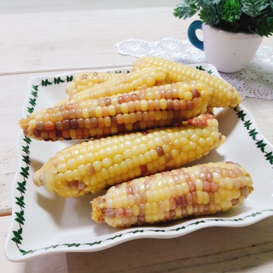  야밤에 옥수수 삶기