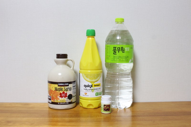 디톡스 다이어트 with 오 천연나탈리스주스 레몬주스 라임주스