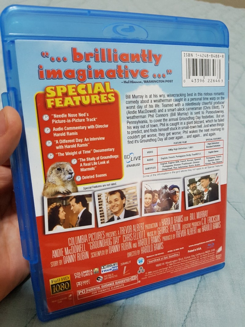 사랑의 블랙홀 (Groundhog Day, 1993) 블루레이 : 네이버 블로그, image size:800x1067