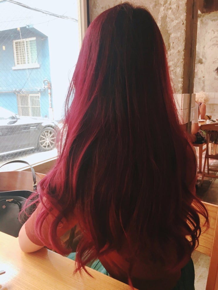 미쟝센 헬로버블 딥보르도로즈 셀프염색 후기:) 미쟝센 헬로버블 딥보르도로즈 셀프염색 후기:)