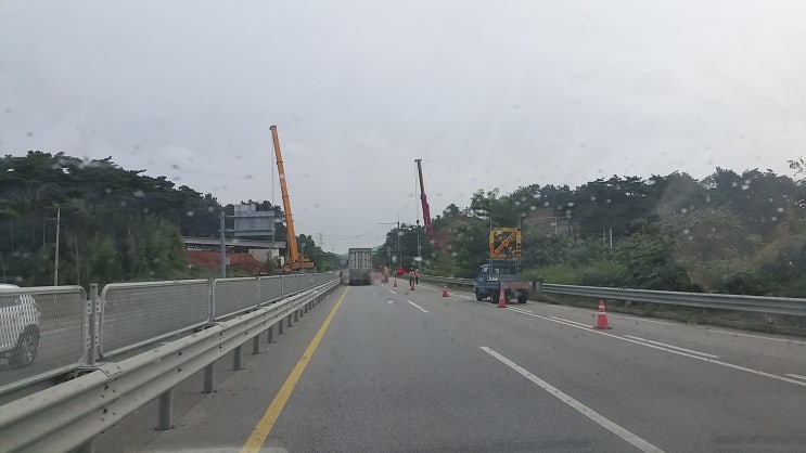  서산 IC 서해안고속도로 신 서산 나들목 상판공사로 차량 통제