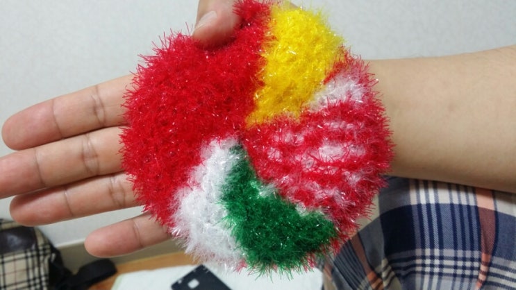 옥춘사탕 수세미