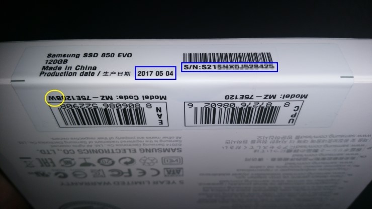  삼성 SSD 정품 및 보증기간 확인 방법 (BW,KR,워런티) 貓讀A
