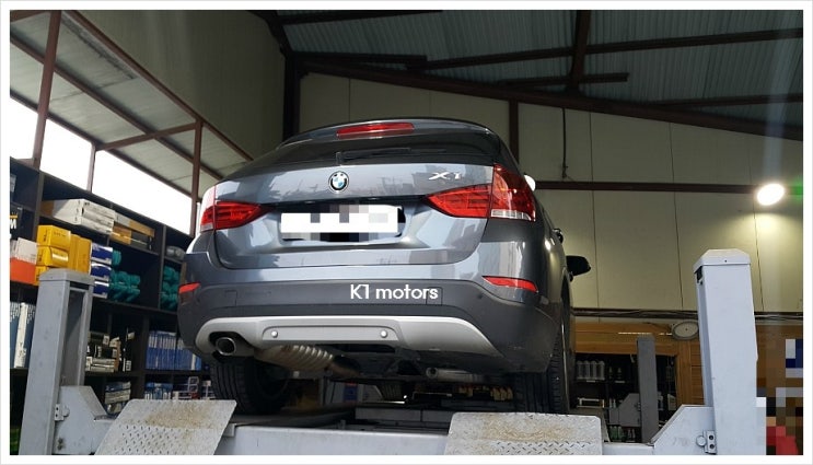 BMW정비센터 K1모터스 워런티기간이 만료된 X1 18d 변속기오일 누유 점검의뢰 편