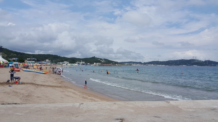  가족과 보낸 여름날의 휴일_부산기장 임랑해수욕장