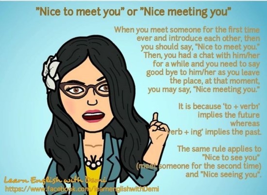 Nice To Meet You와 Nice Meeting You 네이버 블로그 Nice To Meet You와 Nice Meeting You 네이버 블로그