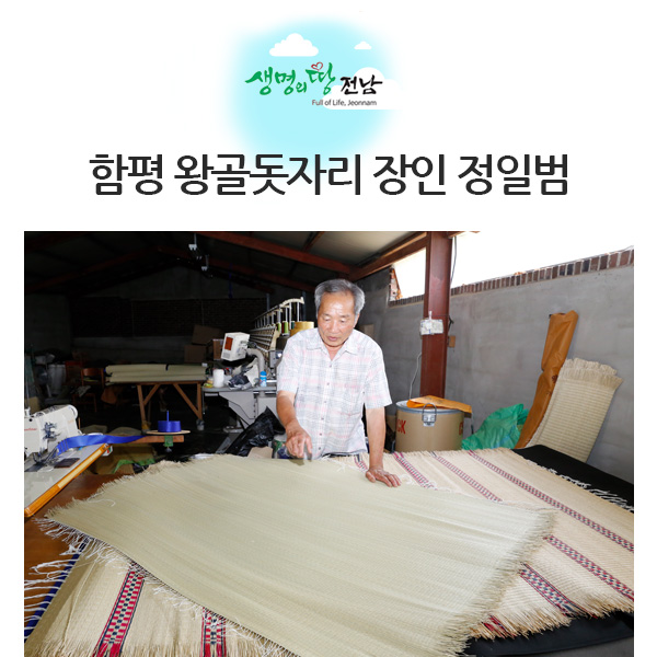 함평 왕골돗자리 장인 정일범