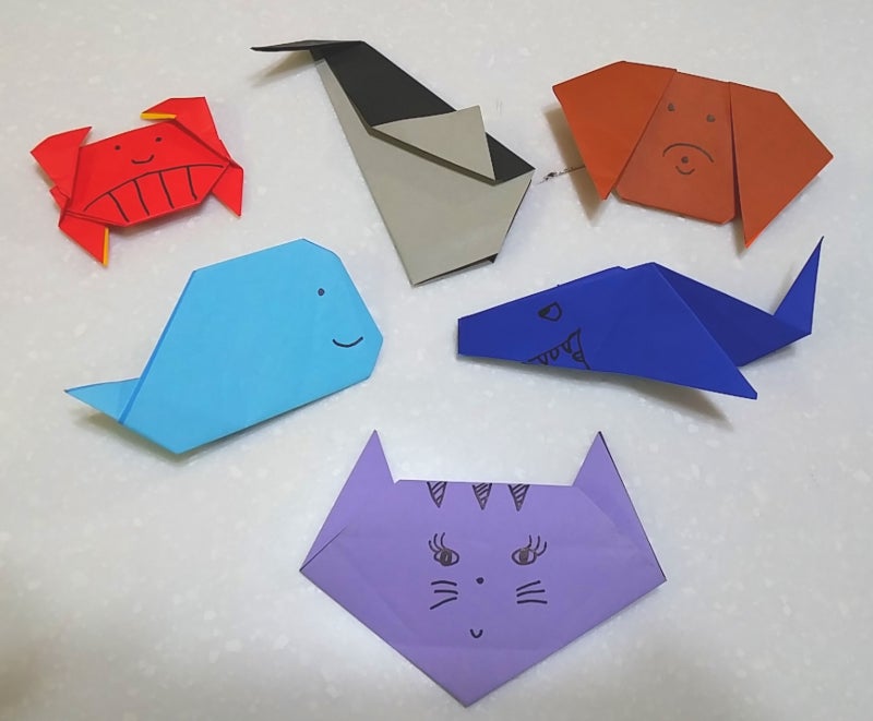 초등학교 방학 선택과제 종이접기~~ 쉬운 동물접는 방법 : 네이버 블로그 초등학교 방학 선택과제 종이접기~~ 쉬운 동물접는 방법 : 네이버 블로그