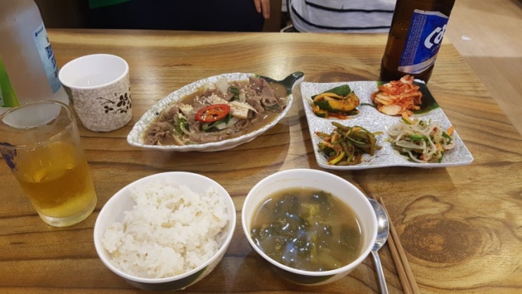  문닫음 ㅠㅠ - 광명사거리역 집밥 칠보정 혼밥! 혼술! 칠보정