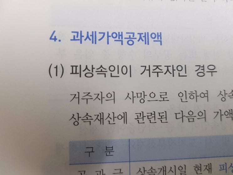  상속세 ver.11 :: 과세가액공제액