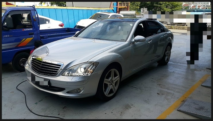  벤츠 S350L 계기판 공기압부족 경고등 수리편 K1모터스