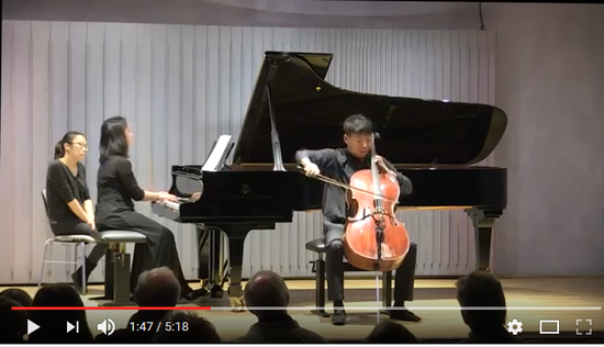 Cellist 임재성 (Wieniawski Scherzo Tarantella op16 1 ) 연주 동영상