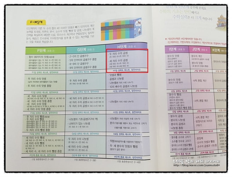 초등연산은 2년째 기탄수학으로 탄탄하게! H1단계 : 네이버 블로그