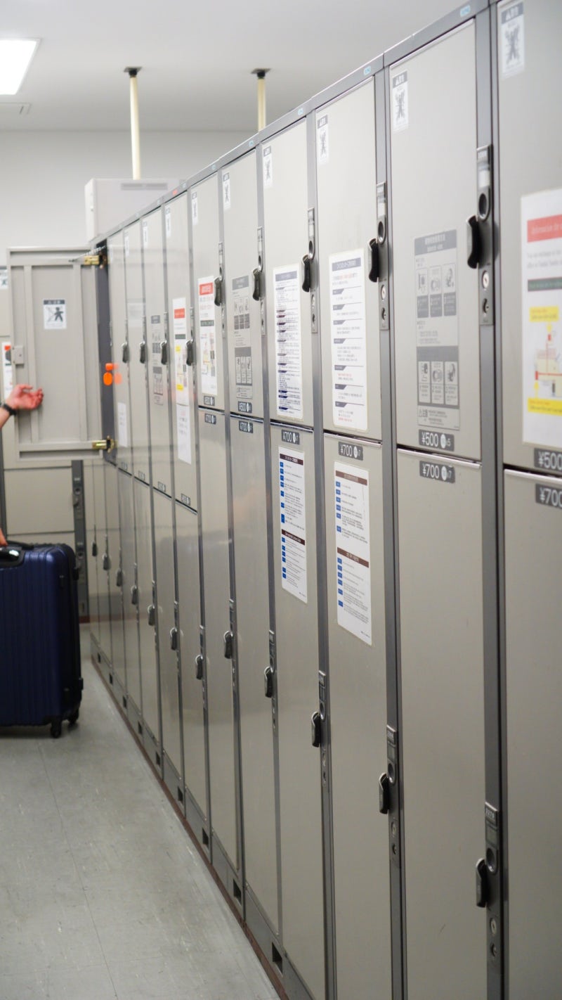 난바역에서 간사이 공항으로, 난바역 코인락커 / 간사이 공항 로손 편의점 : 네이버 블로그