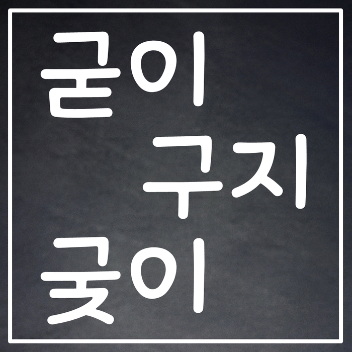  굳이 구지 궂이 헷갈리는 맞춤법 !