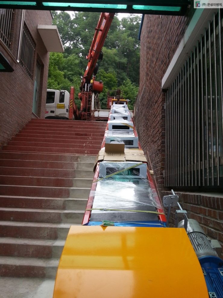  특수목적 계단 벨트 컨베이어 제작