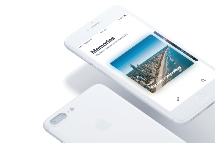 Memoree - Minimal UI/UX design for iOS
