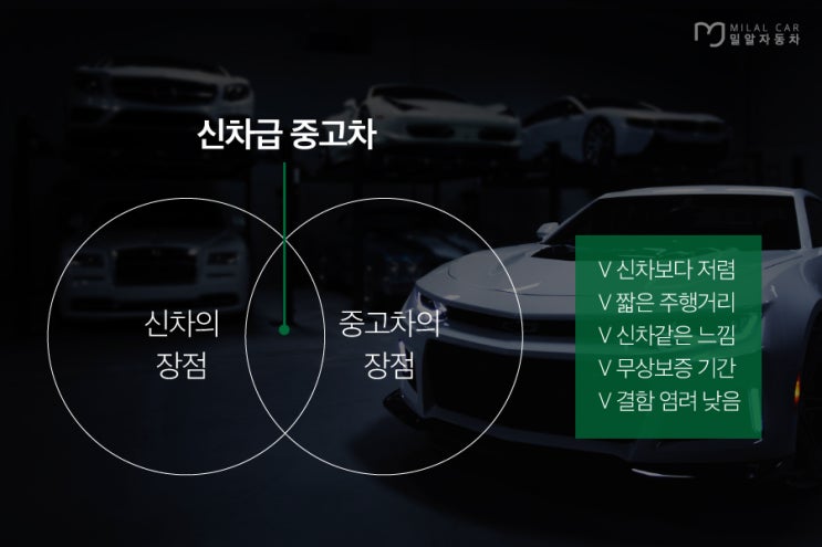 신차급 중고차 장점, 신차급 중고차 사는 이유, 신차급 중고차