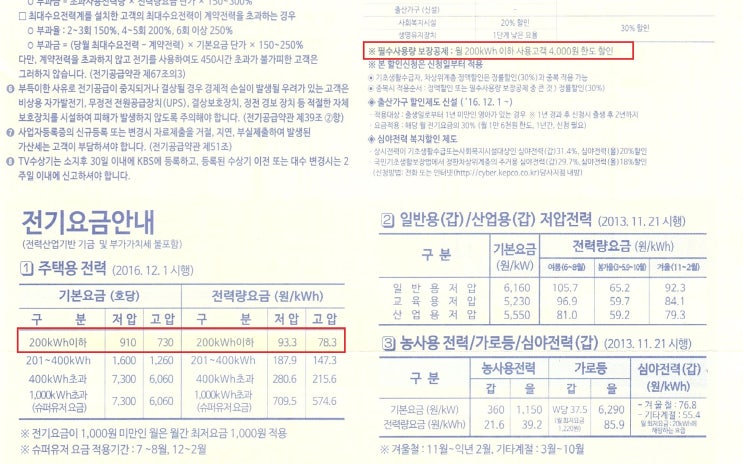  이번 달 전기요금 청구서 얼마 나왔나요?