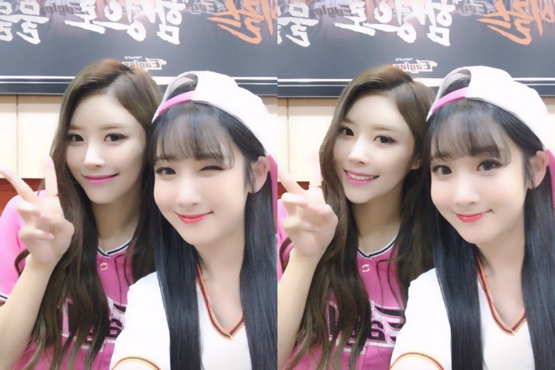 러블리즈 - 공식 트윗(170831) @@ 유지애 이미주 시구 시타 한화 대전 이글스파크 kt 야구 트위터