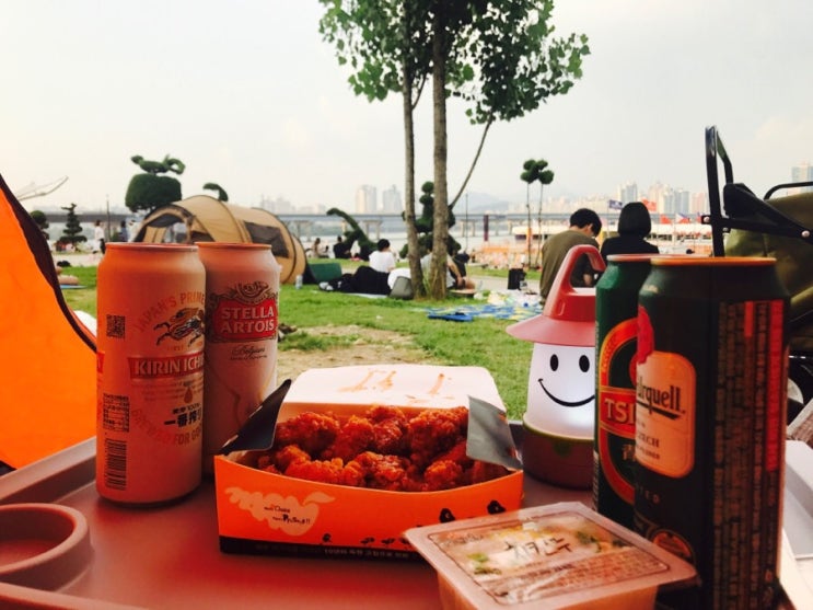  [한강 피크닉] 한강엔 치킨+맥주
