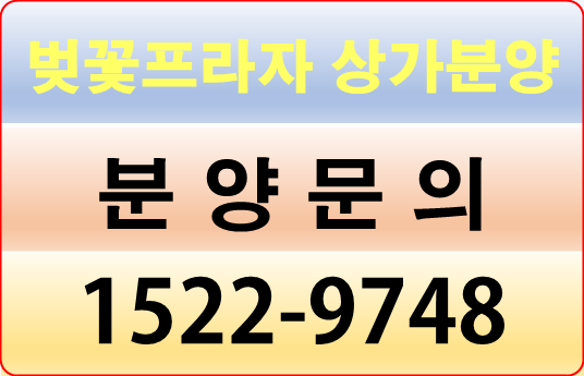  신부동 상가분양 벚꽃프라자