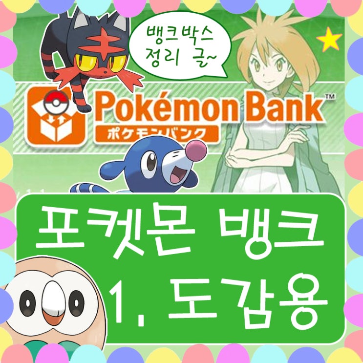  토치의 포켓몬 뱅크 소개 1. 도감용