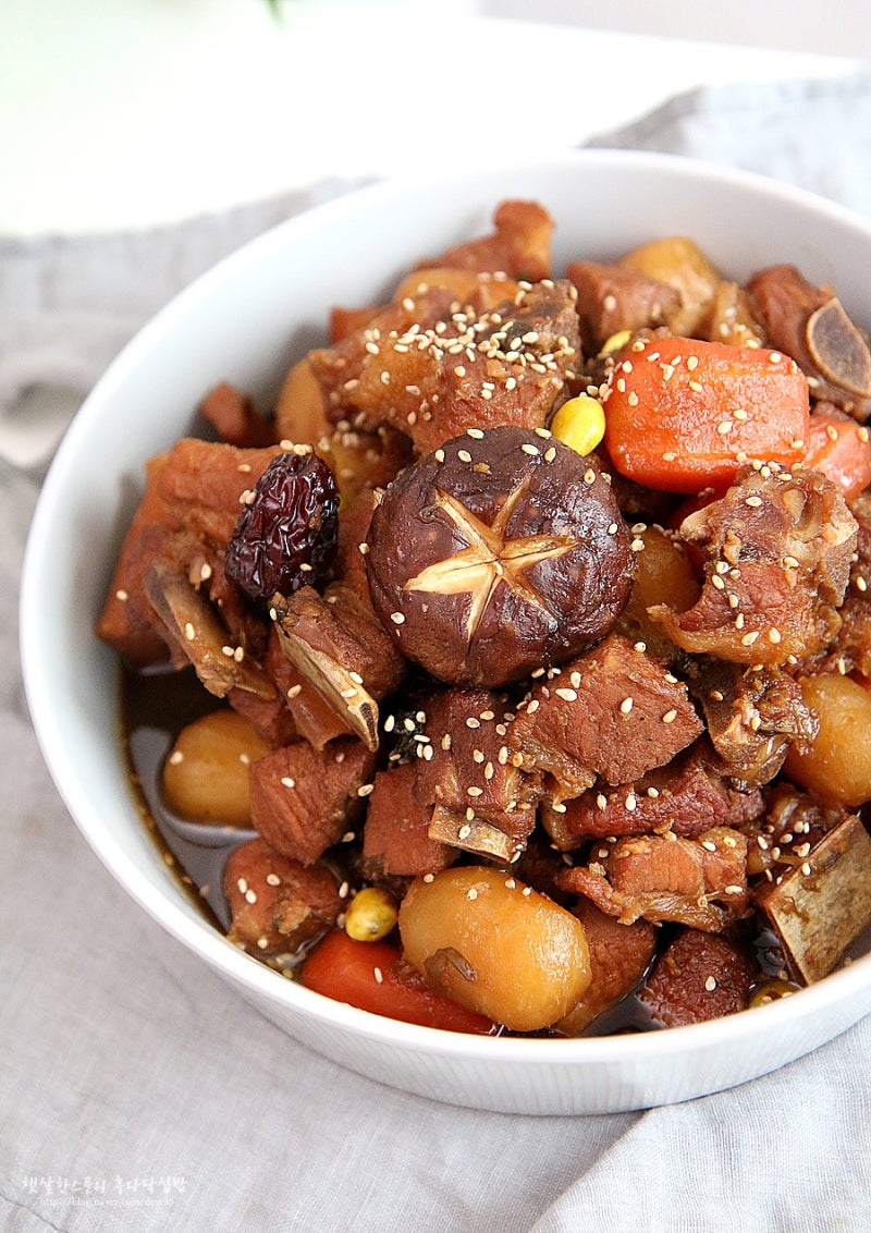 돼지갈비찜 만드는법, 백종원 갈비찜양념이 황금레시피! : 네이버 블로그
