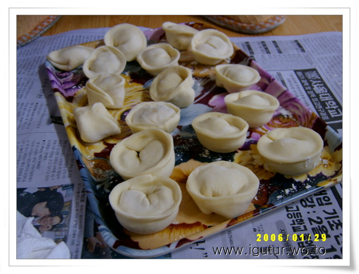  2006/01/30 그외 음식과 만두 2차 도전!