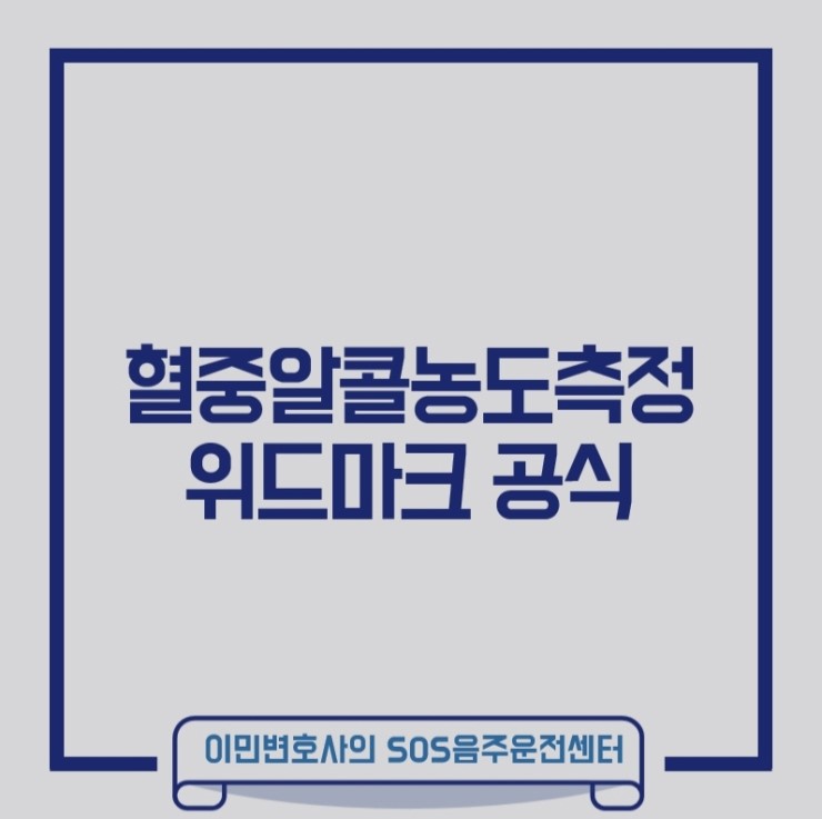  혈중알콜농도 측정방법 중 위드마크공식 특징