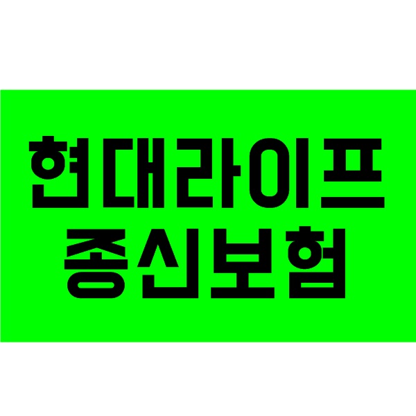  현대라이프 MAX 종신보험 가입 및 변액종신보험 장단점 알아보기