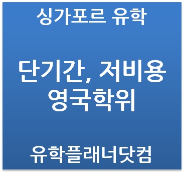 싱가포르에서 영국 런던대학교 로얄할로웨이 학위를? 호주 머독대학교 학위를?  딸 수 있다는 사실을 알고 계셨나요??