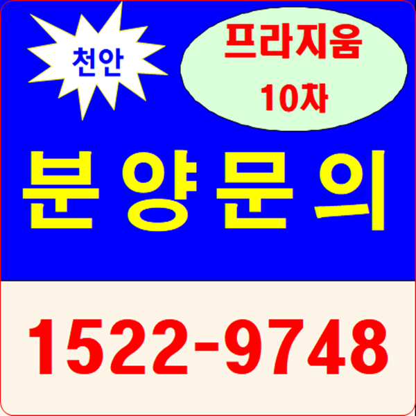  천안 프라지움 10차 도시형생활주택 분양시작!!