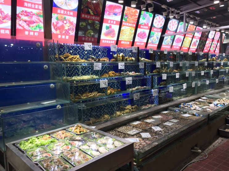 칭다오맛집 해산물포장마차거리 운소로(Yun Xiao Lu) 맛집