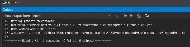 VS2015] "Inf2Cat, signability test failed." 에러 해결 : 네이버 블로그