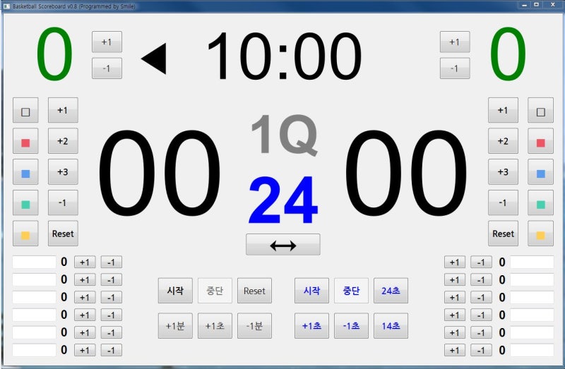 「Python 3.6 + PyQt5」 Basketball Scoreboard (농구 점수판) v0.8 : 네이버 블로그