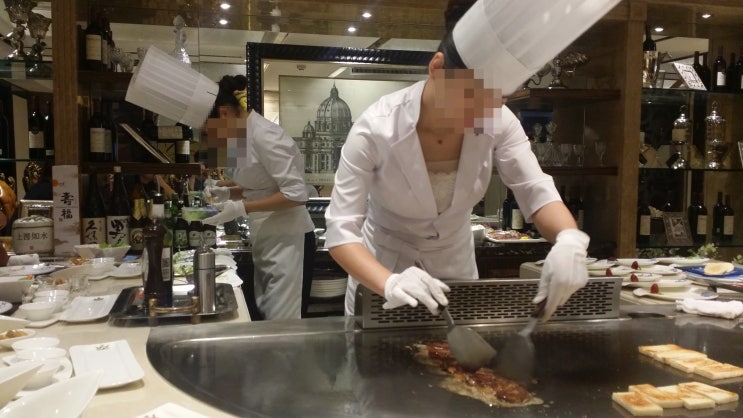  철판요리 중국 여행 가서 먹어 보았습니다.
