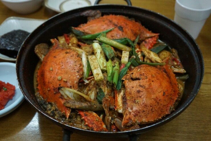  백운호수 맛집 백운게장에서 꽃게된장조림