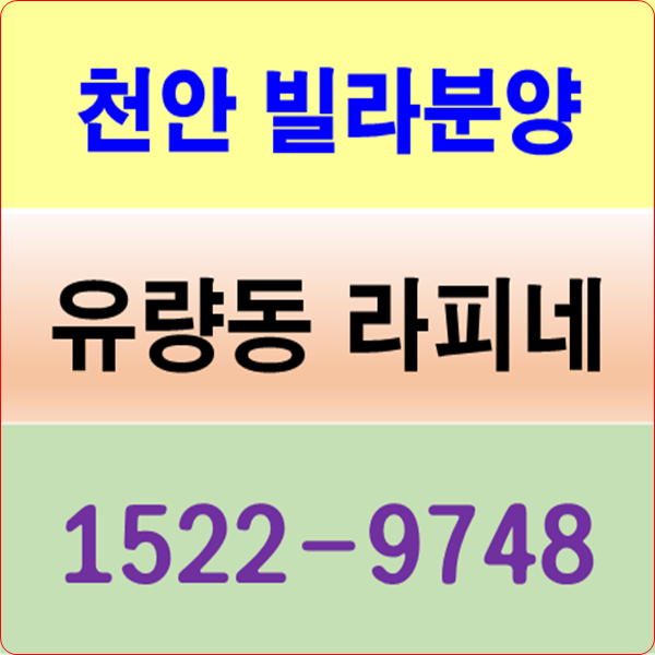 천안 빌라분양 유량동 라피네 마감임박!!
