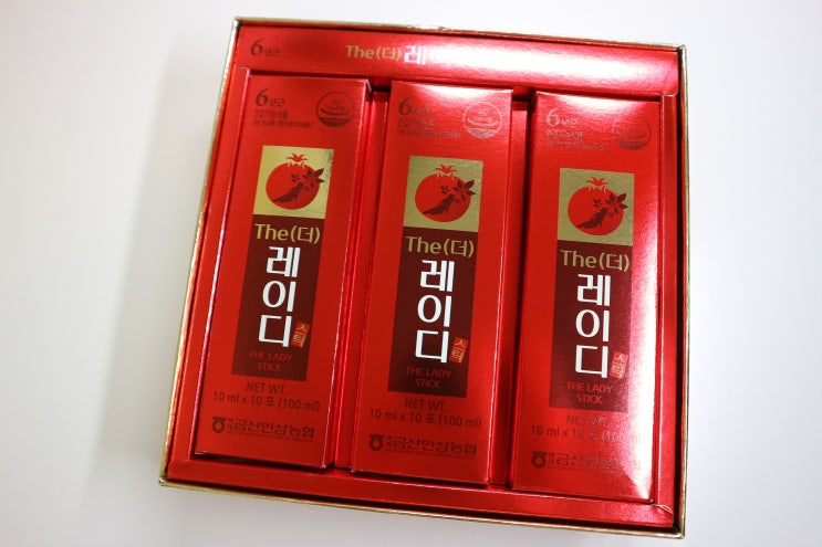  여성 갱년기 건강기능식품, 홍삼농축액 백제금산인삼 레이디스틱