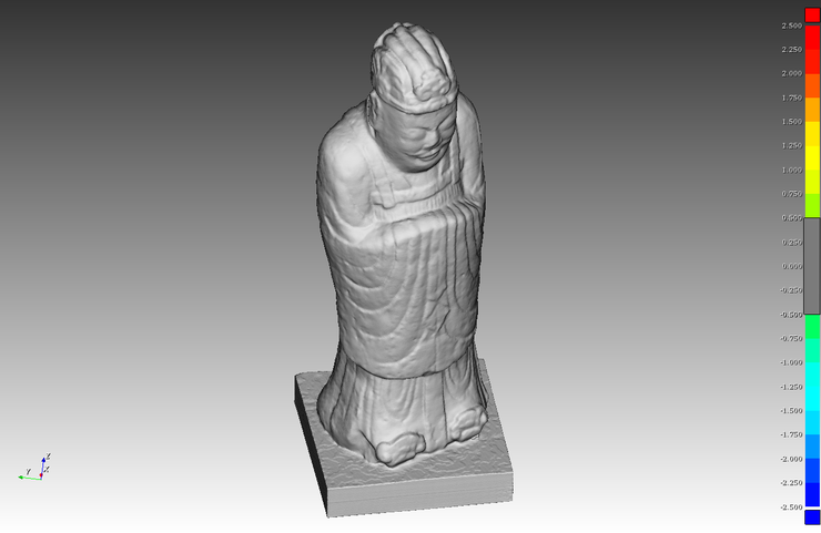 [3D스캔]신라 왕릉 문인상 3D 스캔 용역 이미지 입니다 