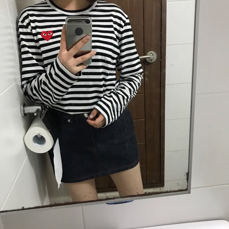  꼼데가르송 보더티/아페쎄 미니주페36사이즈