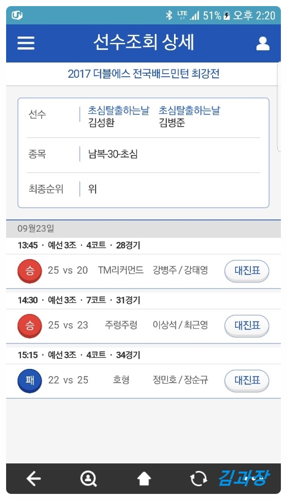  3회 더블에스 전국 배드민턴대회 출전기