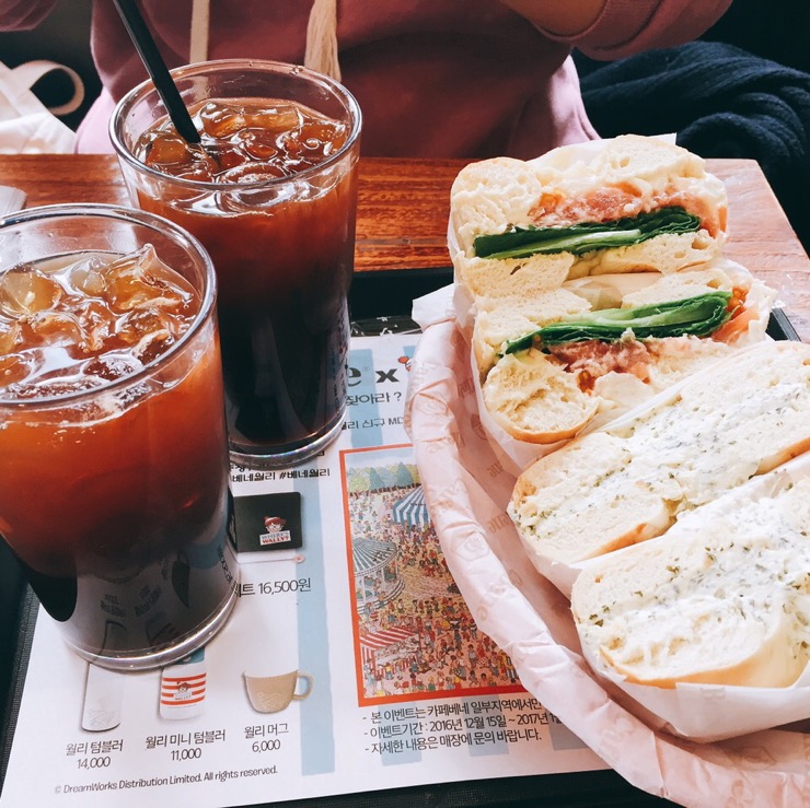  양산범어 카페베네 베이글 맛있는곳