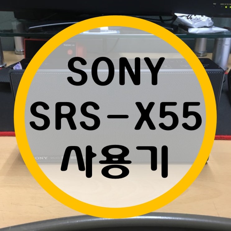 소니 블루투스 스피커 SRS-X55 사용기