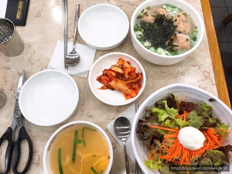  부평 명동칼국수 후기!![부평 맛집/만두국 맛집/비빔 국수]