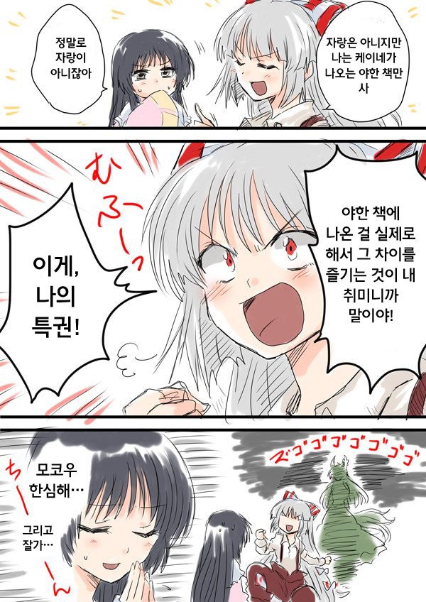 동방프로젝트/만화]야한 책을 사는 모코우 만화 : 네이버 블로그
