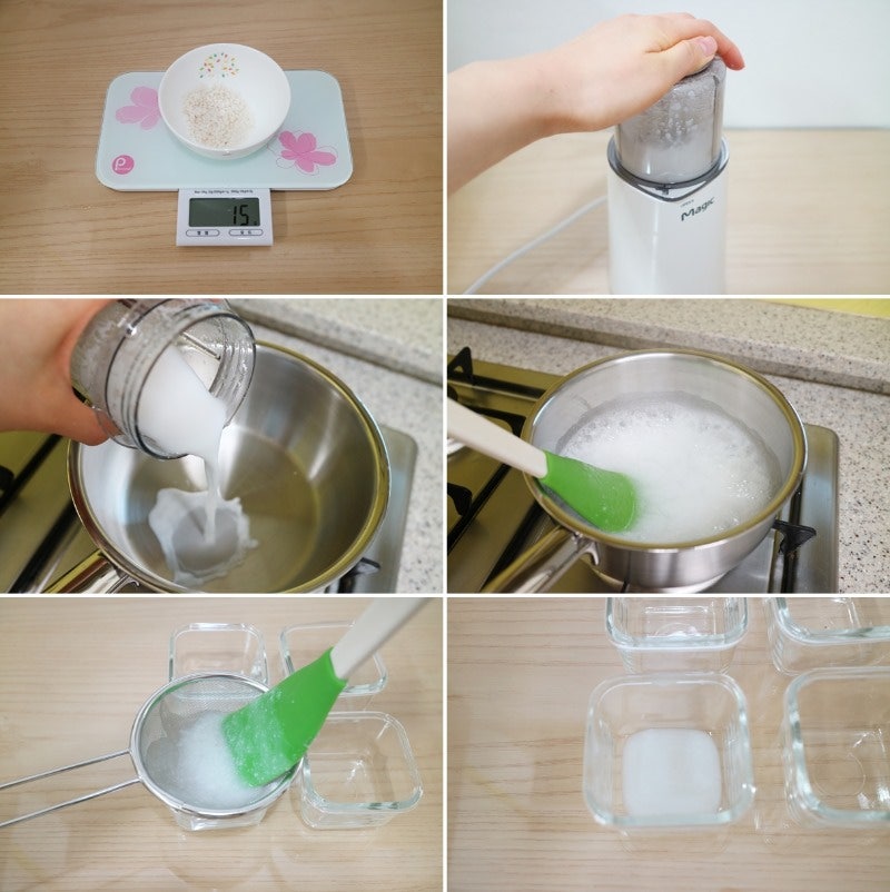 초기이유식쌀 무게 손쉽게 만들기(쌀가루 레시피) 8